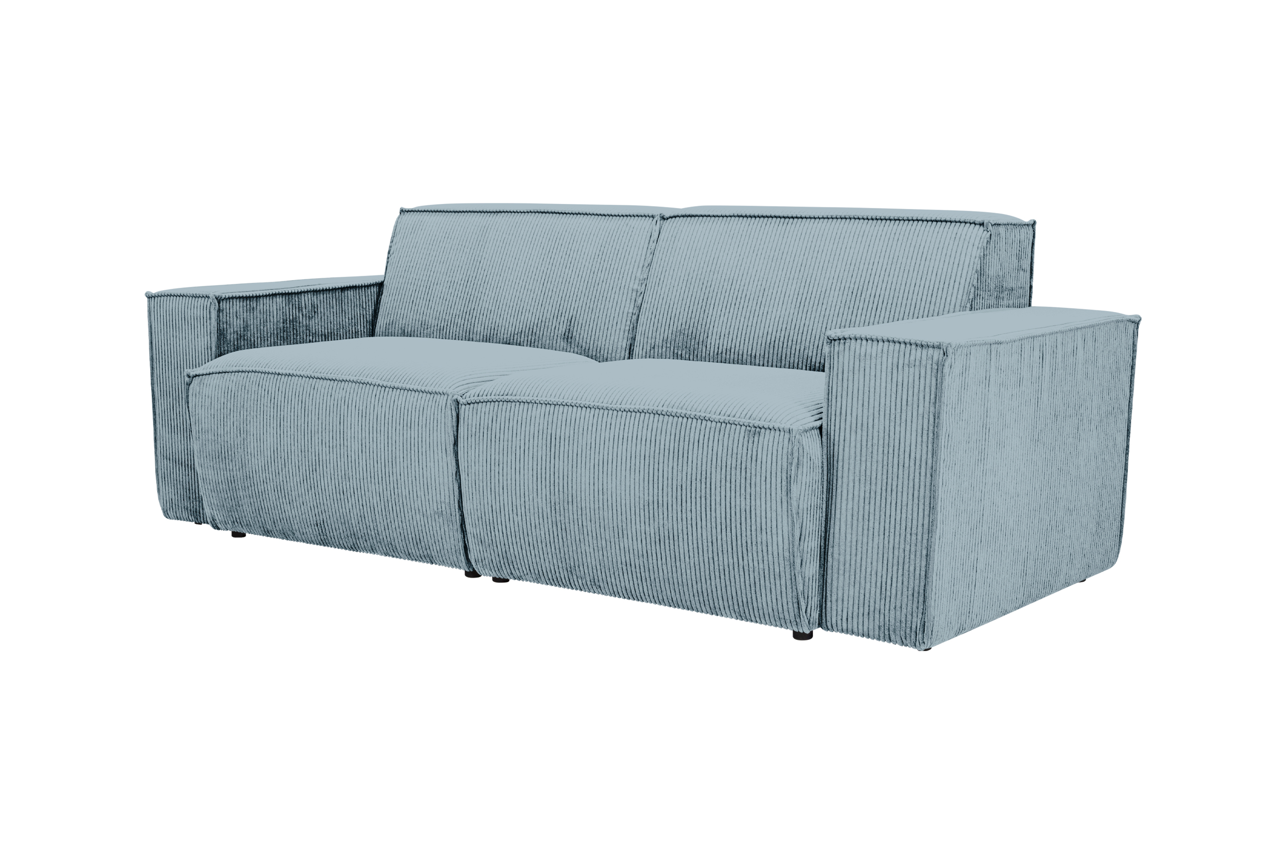 2-Sitzer-Sofa Element in Cord Schwarz