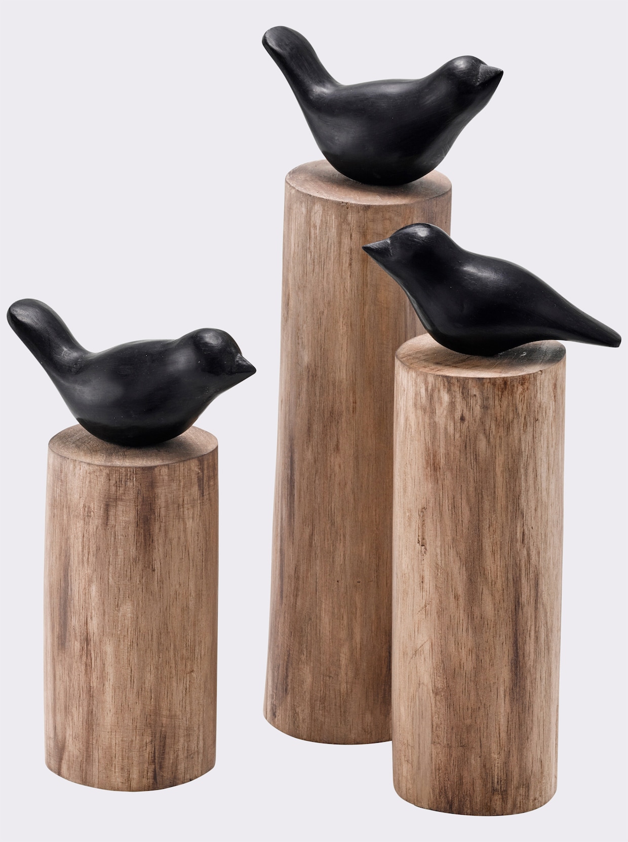 Vogel Figur natur-schwarz