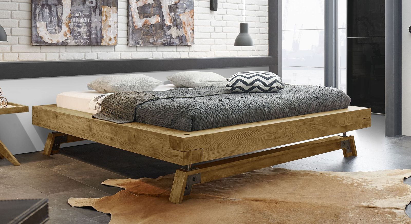 Liege, Wildeiche Vintage, 180x200 cm Liege, Wildeiche Vintage, 180x200 cm