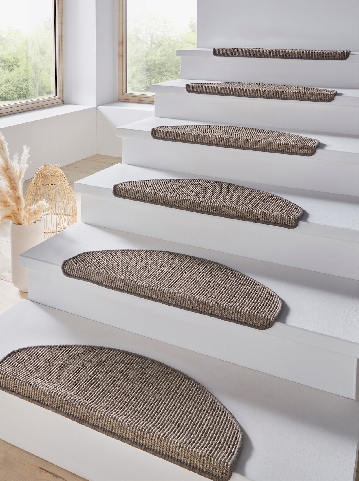 Bild 1 15 Stufenmatten Sisal grau 65x24 cm