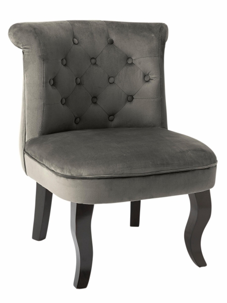 Sessel Grau in Samtoptik Sessel Grau in Samtoptik