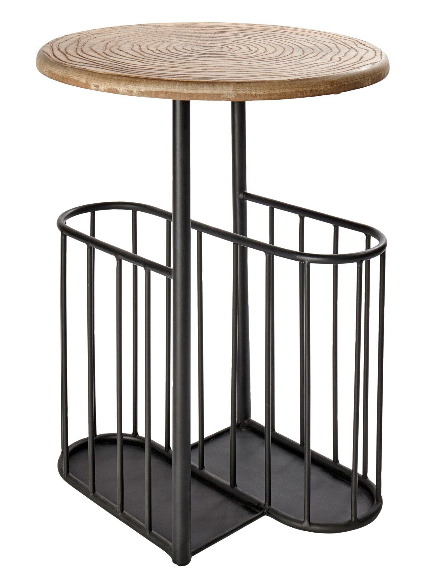 Bild 1 Beistelltisch mit Zeitungssammler