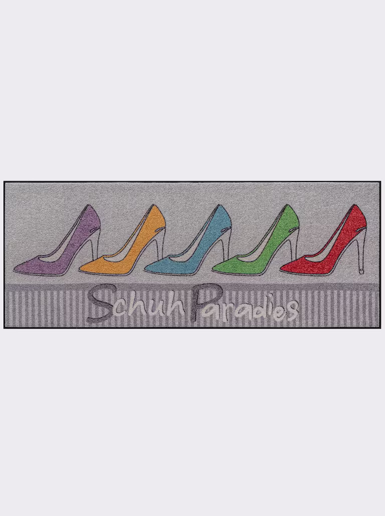 Fußmatte 60x180 cm grau-bunt Fußmatte 60x180 cm grau-bunt