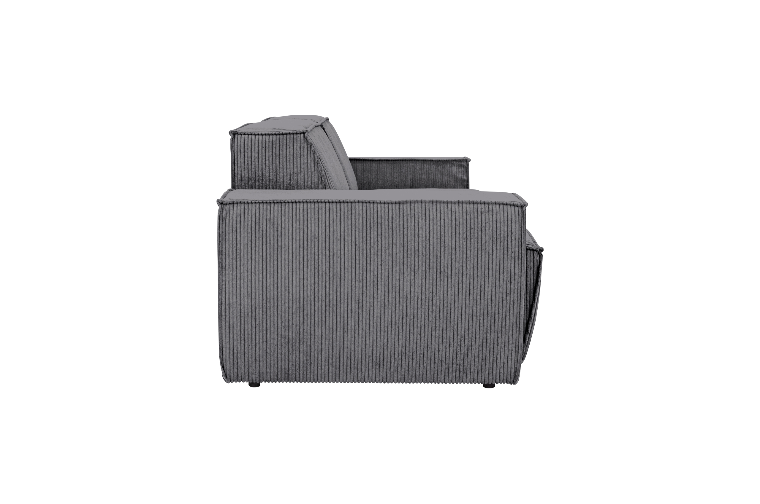 2-Sitzer-Sofa Element in Cord Schwarz