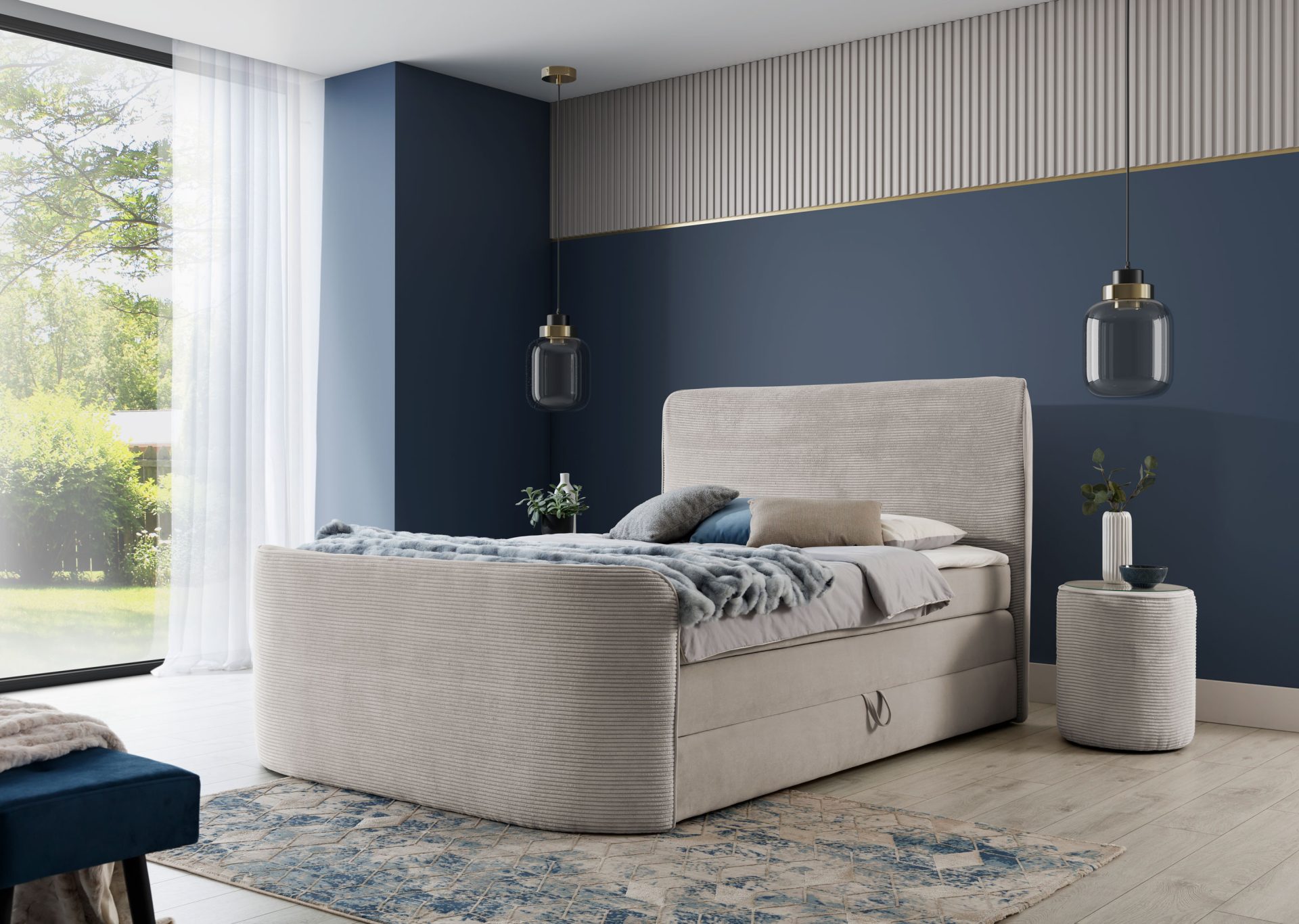Grau + Beige
