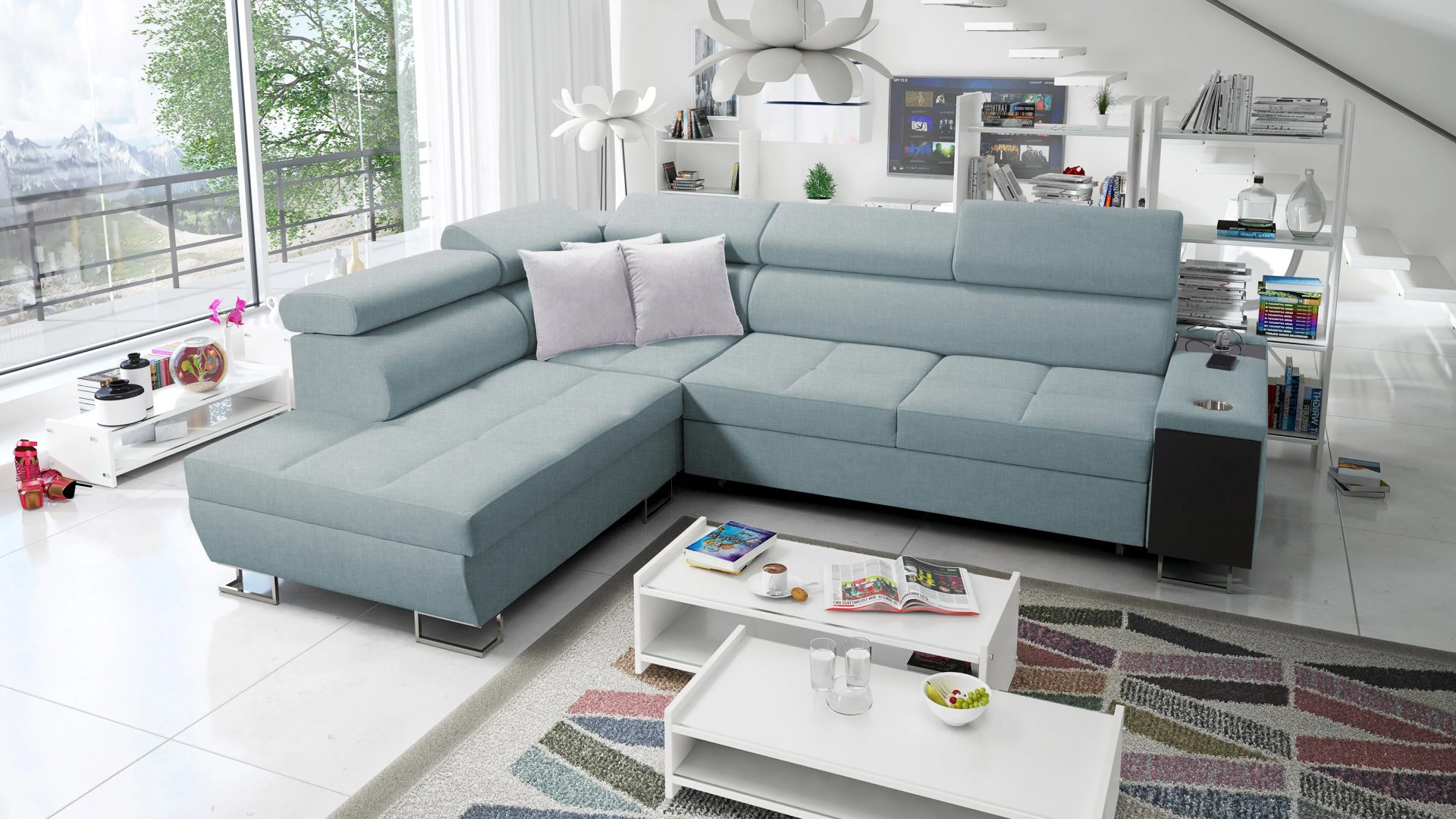 Pastellblau